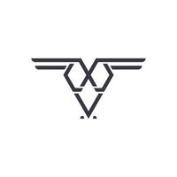 Owl logo design with modern unique style concept vector