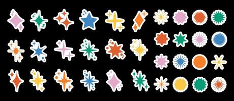 Bauhaus memphis design. Brutal modern shape elements. Abstract geometric shapes and icons. vector