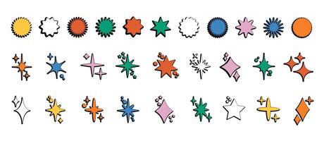 Bauhaus memphis design. Brutal modern shape elements. Abstract geometric shapes and icons. vector