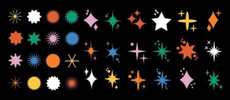 Brutal modern shape elements. Bauhaus memphis design. Abstract geometric shapes and icons. vector