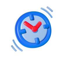 3D Alarm Clock Icon vector