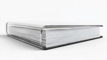 A neatly arranged binder on a plain surface showcasing its clean, modern design photo