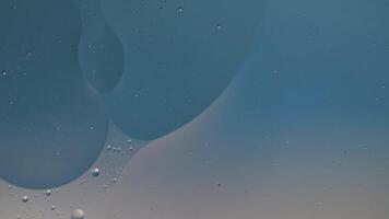 Macro structure of colorful oil bubbles. Chaotic motion. Abstract multicolored background. Pattern video