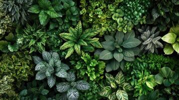 Lush Greenery and Diverse Foliage Displayed in a Natural Habitat During Bright Daylight photo