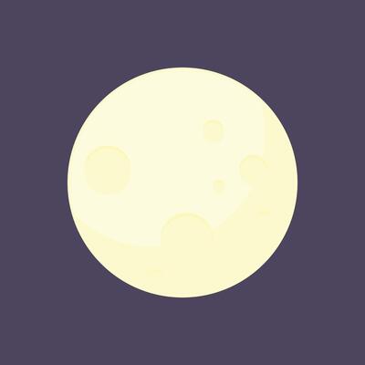 full moon illustration