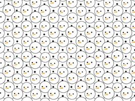 snowman background pattern design vector