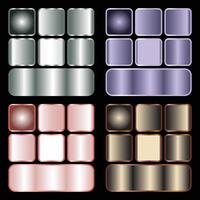different color Gradient set vector