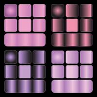 light or dark color Gradient set vector