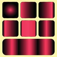pink color Gradient set vector