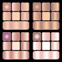 light pink color Gradient set vector