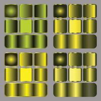 light green color Gradient set vector