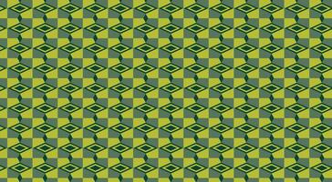 a green and yellow checkered pattern vector