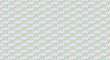 Seamless pattern with decorative flowers on white background. vector