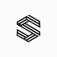 letter s logo design icon element for business or initial vector