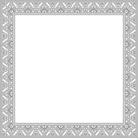 square black contour border, frame, Pompeii. Rectangle Neopolitan ornament. Art of Ancient Rome. Template for stained glass vector
