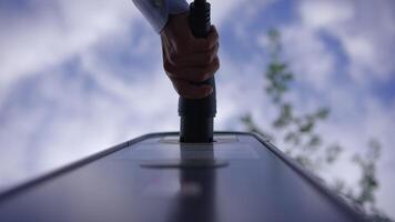 Exploring Innovative Charching Electric Car on Pulic Charching Station Using A Cable Connection video
