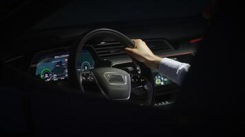Explore the Futuristic Car Interior with an Advanced Dashboard Display for a better drive video