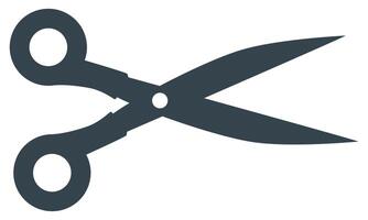 Scissors icon isolated on white background. vector