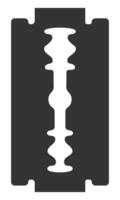 Razor blades flat icon isolated on white background. vector