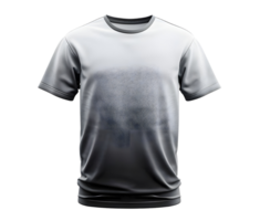 Grey T-shirt Mockup with Abstract Pattern. Isolated on transparent background png