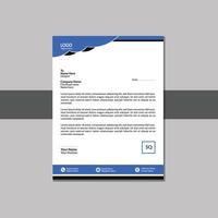 Modern letter head design template vector