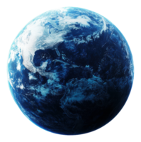 Aerial view of Earth showcasing North America during daylight, surrounded by clouds and the vast ocean, cut out - stock . png