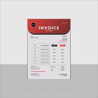 Modern invoice template design. vector