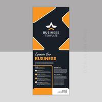 Unique expansion your business roll up banner design. vector