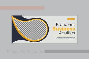 Modern proficient business acuities web banner design. vector