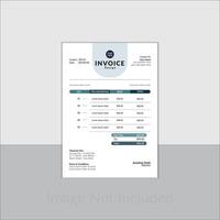 Unique invoice template design. vector