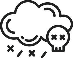 Acid Rain icon vector image. Suitable for mobile apps, web apps and print media.