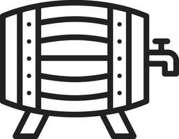 Beer Keg icon vector image. Suitable for mobile apps, web apps and print media.