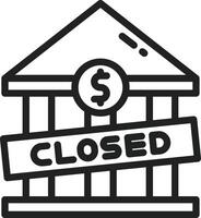 Bankruptcy icon vector image. Suitable for mobile apps, web apps and print media.