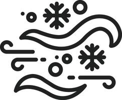 Blizzard icon vector image. Suitable for mobile apps, web apps and print media.