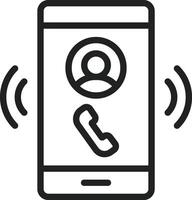 Calling icon vector image. Suitable for mobile apps, web apps and print media.