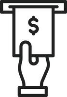 Cash Withdrawal icon vector image. Suitable for mobile apps, web apps and print media.