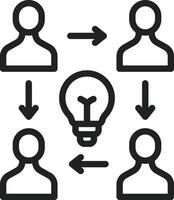 Collaborate icon vector image. Suitable for mobile apps, web apps and print media.