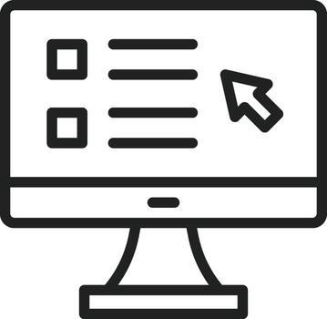 Computer icon vector image. Suitable for mobile apps, web apps and print media.