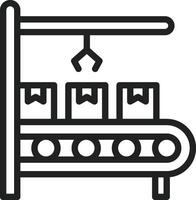Conveyor Belt icon vector image. Suitable for mobile apps, web apps and print media.