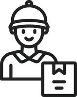 Courier icon vector image. Suitable for mobile apps, web apps and print media.