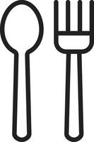 Cutlery icon vector image. Suitable for mobile apps, web apps and print media.
