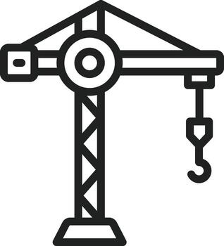 grua icono vector imagen. adecuado para móvil aplicaciones, web aplicaciones y impresión medios de comunicación.