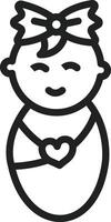 Daughter icon vector image. Suitable for mobile apps, web apps and print media.