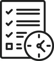 Deadline icon vector image. Suitable for mobile apps, web apps and print media.