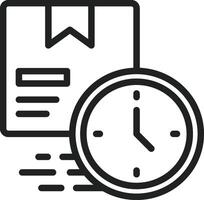Delivery Time icon vector image. Suitable for mobile apps, web apps and print media.