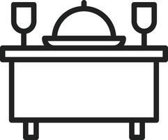 Dinner icon vector image. Suitable for mobile apps, web apps and print media.