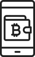 Digital Wallet icon vector image. Suitable for mobile apps, web apps and print media.