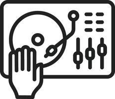 Dj Mixer icon vector image. Suitable for mobile apps, web apps and print media.