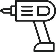 Drill icon vector image. Suitable for mobile apps, web apps and print media.
