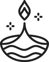 Diwali icon vector image. Suitable for mobile apps, web apps and print media.